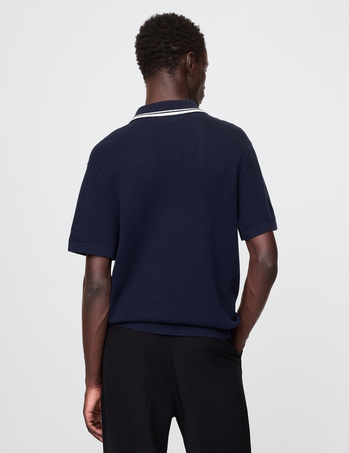 Johnny-Collar Sweater