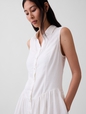 SL COLLARED DROPWAIST MINI DRESS - LINEN