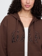 Relaxed Gap Logo Zip Hoodie