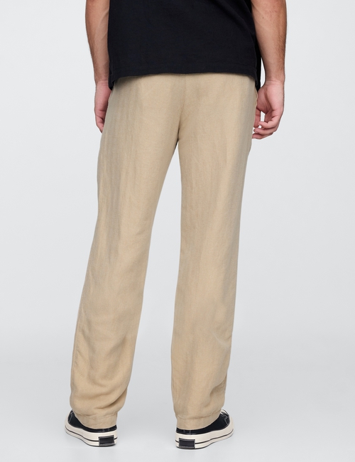 STRAIGHT LINEN PANT