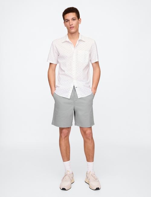 7" Essential Pull-On Khaki Shorts