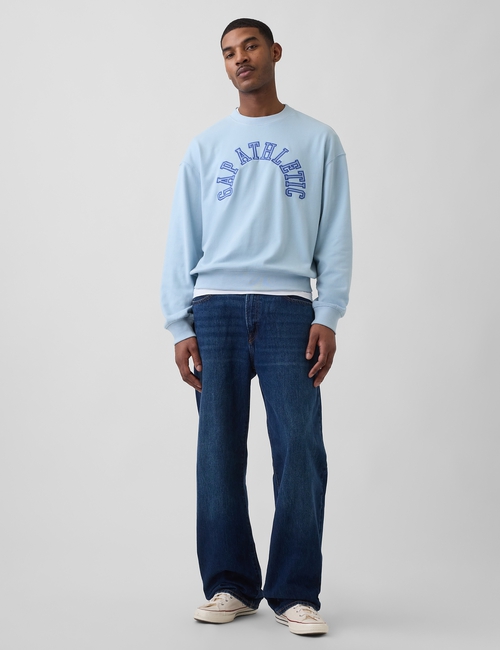 VintageSoft Terry Oversized Gap Athletic Sweatshirt