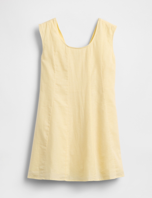 SCOOP NK LINEN DRS