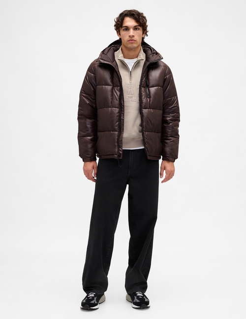 Heavyweight Oversized Logo Half-Zip Pullover