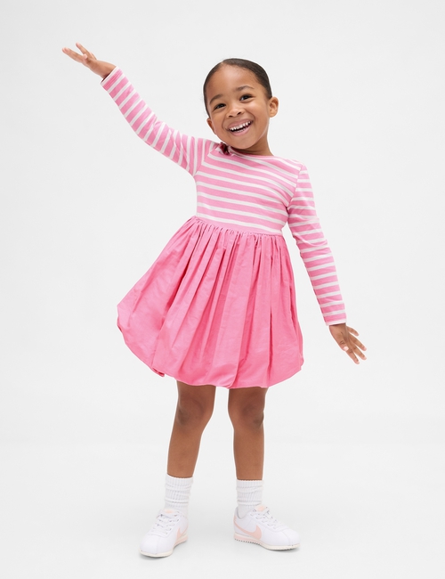 Baby & Toddler Mixed Media Bubble Dress