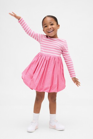 Baby & Toddler Mixed Media Bubble Dress