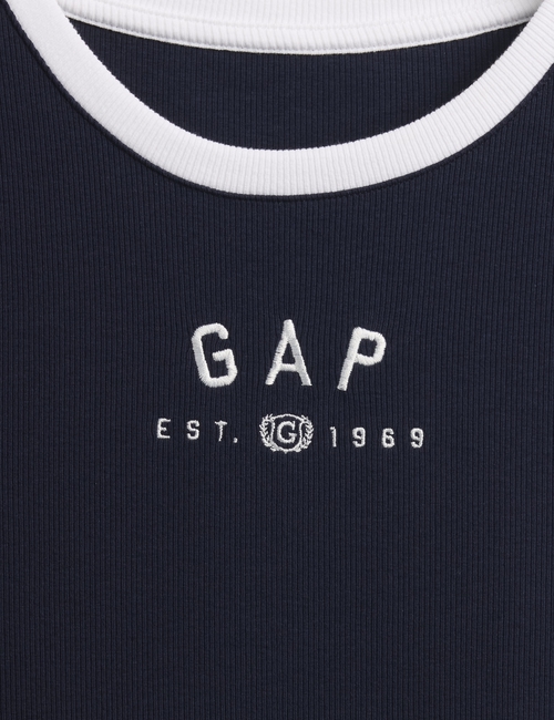 FRCH SS MOD RIB ABBRV TEE