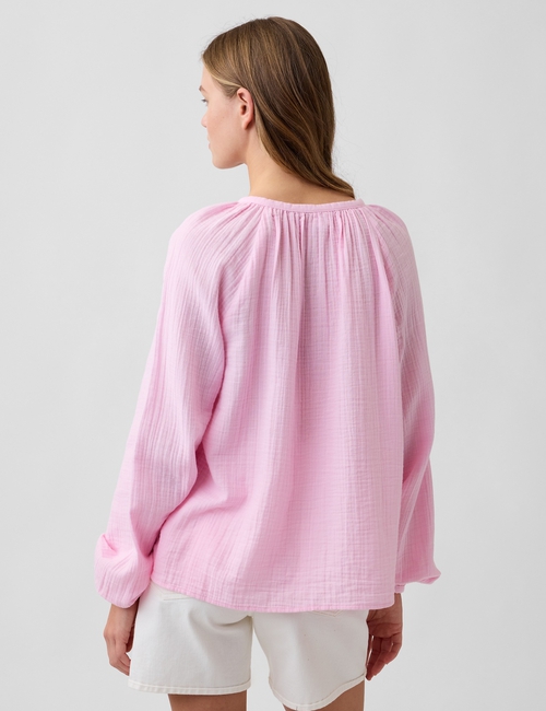 Oversized Gauze Top