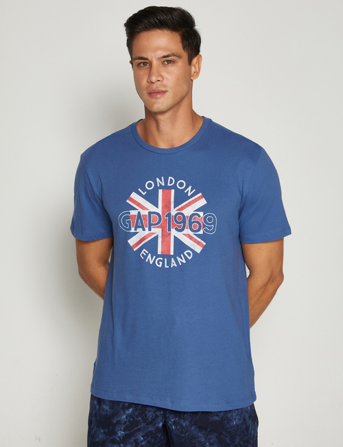 تي شيرت بشعار جاب مزين بعلم