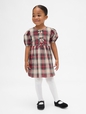 Baby & Toddler Puff-Sleeve Bow Dress