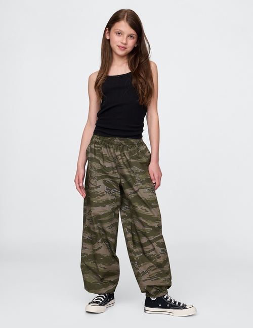 بنطال رياضي بوبلين واسع للأطفال