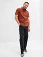Stretch Poplin Shirt in Slim Fit