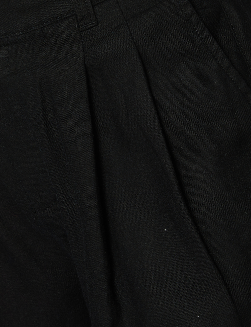 High Rise Wide-Leg Pleated Trousers