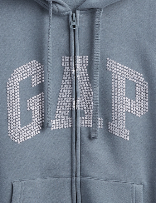 Relaxed Gap Logo Zip Hoodie