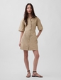 SS FITTED MINI SHIRTDRESS