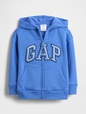 babyGap Relaxed Logo Print Zip Hoodie
