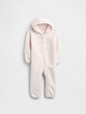 Baby Hooded Logo One-Piece