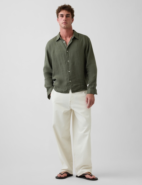 7.5" Linen-Cotton Shorts