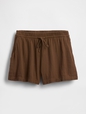 4" Mid Rise Cotton Gauze Easy Shorts