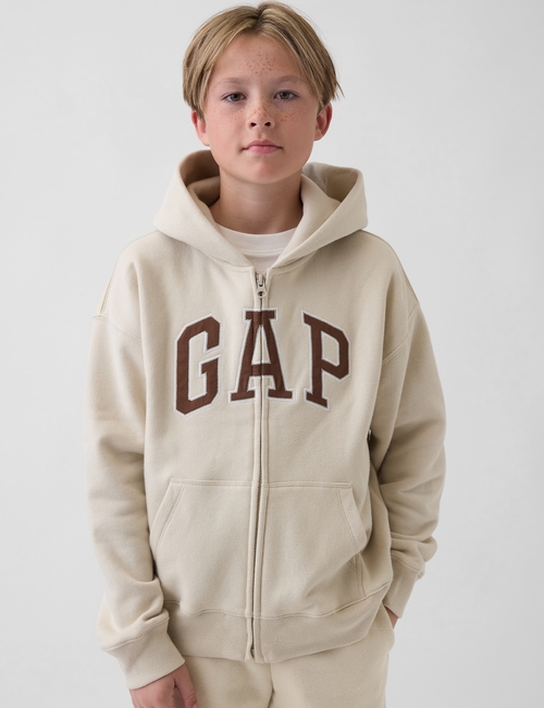 Kids VintageSoft Logo Zip Hoodie