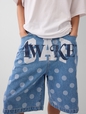 Gap × Awake NY ‘90s Loose Dotted Denim Shorts  