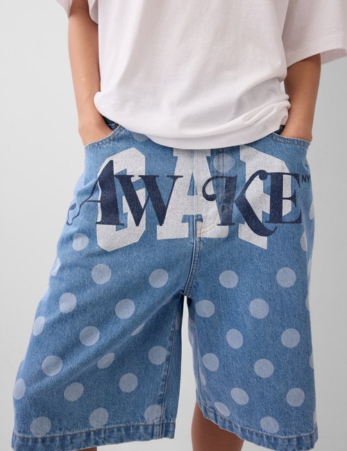 Gap × Awake NY ‘90s Loose Dotted Denim Shorts