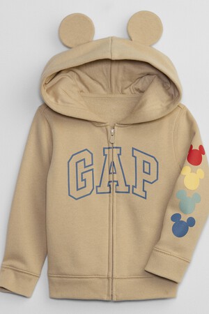 babyGap | Disney Mickey Mouse Logo Zip Hoodie