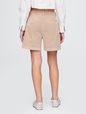 6" Mid Rise Twill Pleated Trouser Shorts