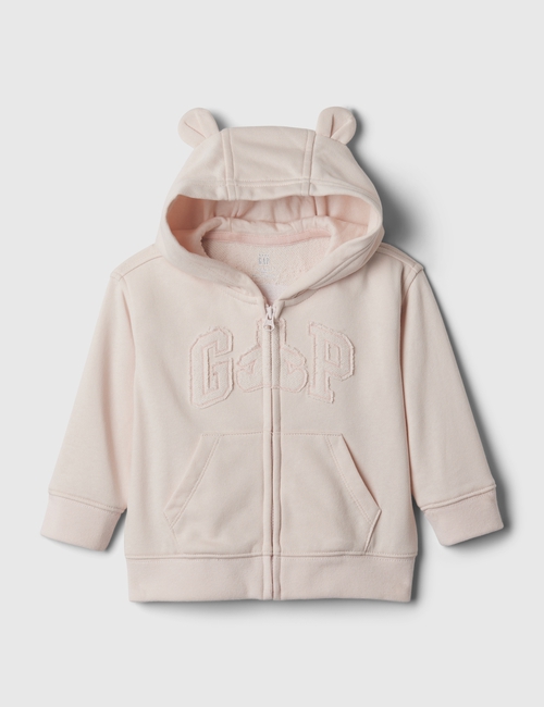 Baby Brannan Bear Logo Full-Zip Hoodie
