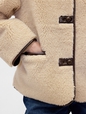 Recycled Sherpa & Vegan Leather-Trim Jacket
