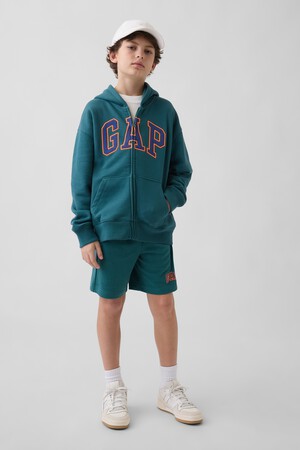 Kids Relaxed Gap Logo French Terry Pull-On Shorts