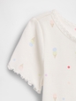 Baby & Toddler Embroidered Ice Cream Rib T-Shirt