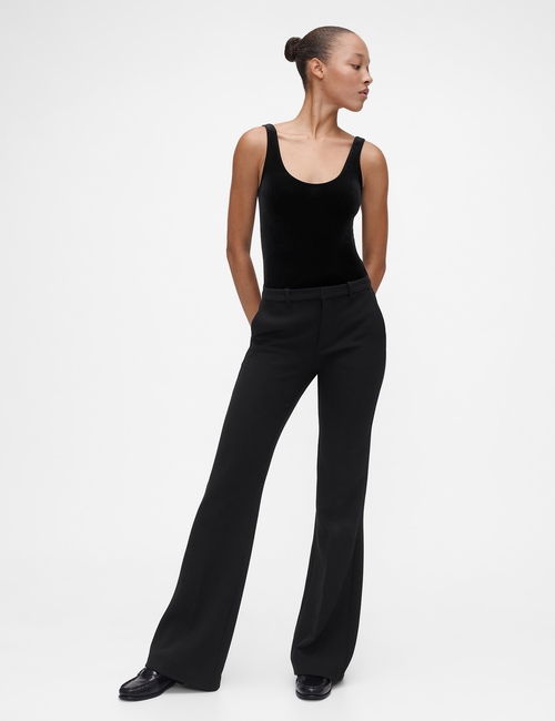 GAP STUDIO VELVET SCOOP NECK BODYSUIT