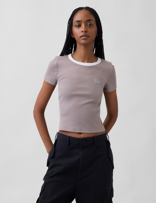 Ribbed Gap Logo Baby T-Shirt