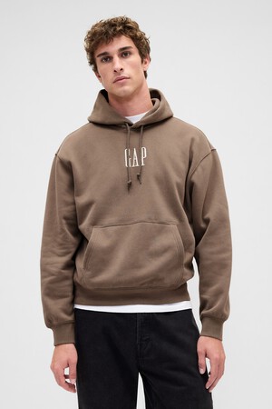 VintageSoft Oversized Logo Hoodie