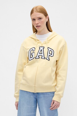 Relaxed Gap Logo Zip Hoodie