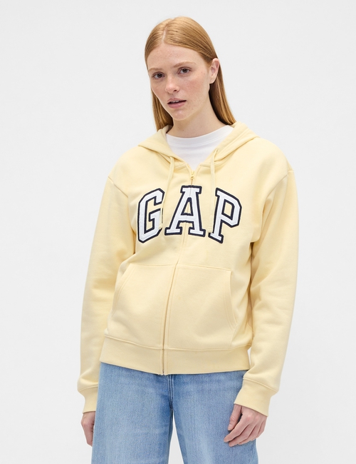 Relaxed Gap Logo Zip Hoodie