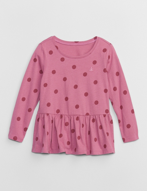 babyGap Print Peplum Top