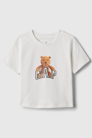 Toddler Organic Cotton Brannan Bear Arch Logo T-Shirt