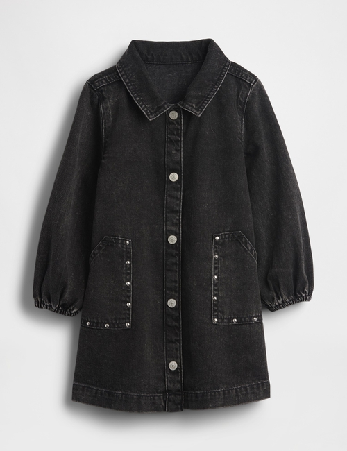 Baby & Toddler Denim Studded Pocket Dress