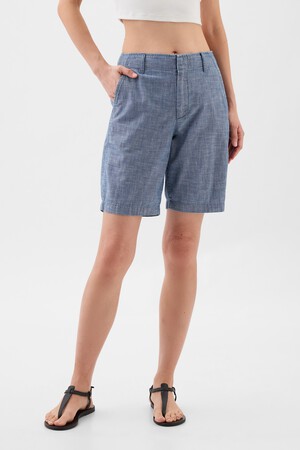 9" Downtown Chambray Bermuda Shorts