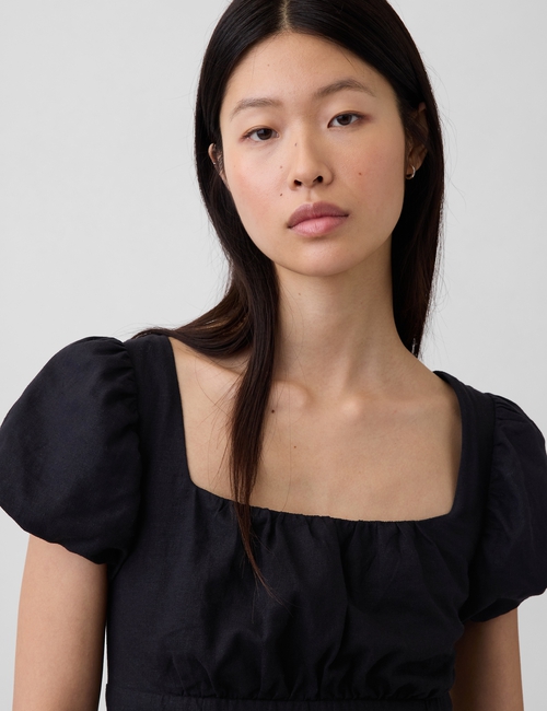 SS DROPWAIST LINEN MAXI DRESS