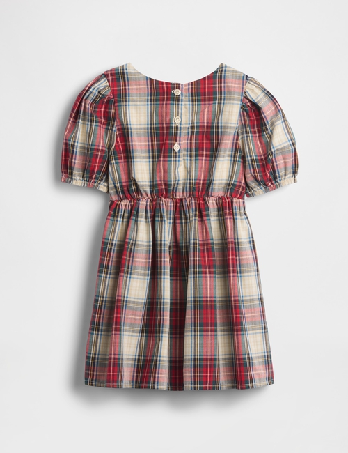 Baby & Toddler Puff-Sleeve Bow Dress