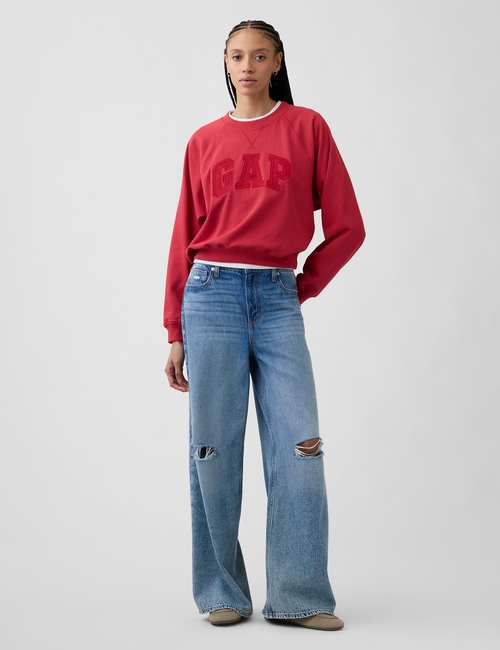 French Terry Raglan Logo Sweatshirt