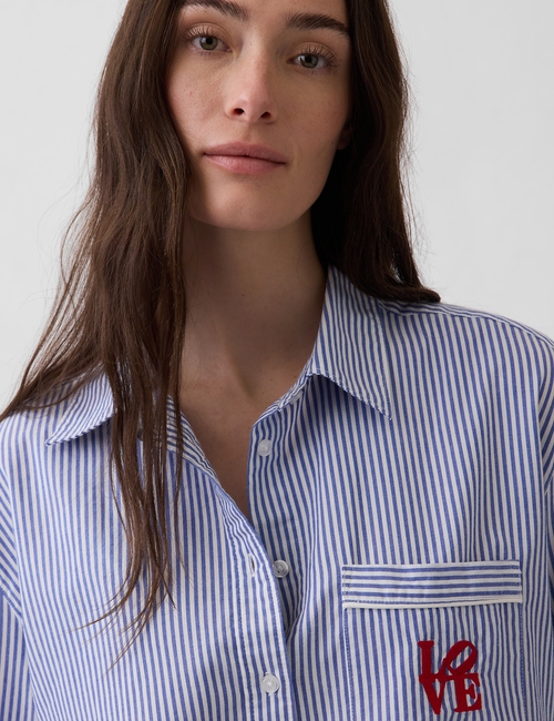 Robert Indiana LOVE Poplin PJ Shirt