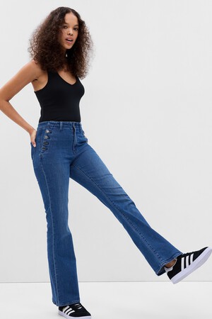High Rise '70s Flare Jeans with Washwell