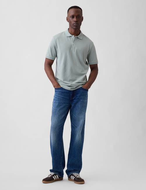 V-STRETCH PIQUE POLO - SOLID