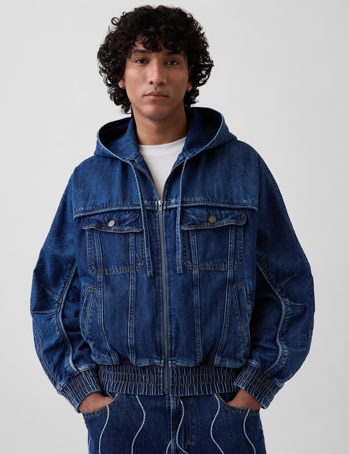 Gap × HFR Denim Zip Hoodie by Daveed Baptiste