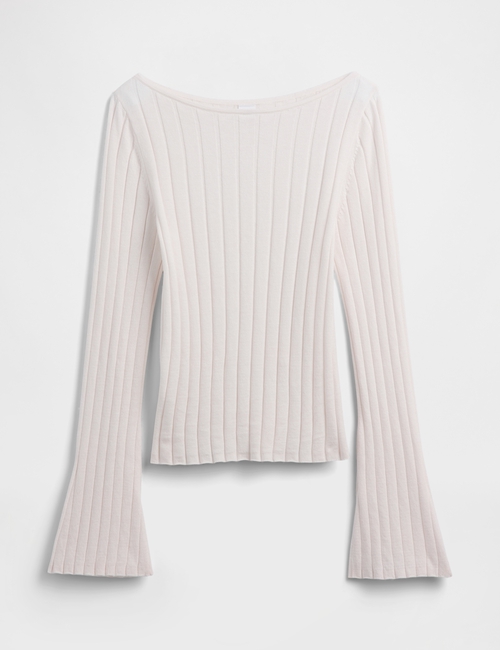 Ribbed Boatneck T-Shirt