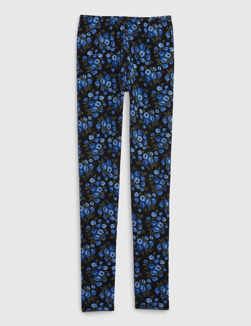 Kids Cotton Floral Leggings